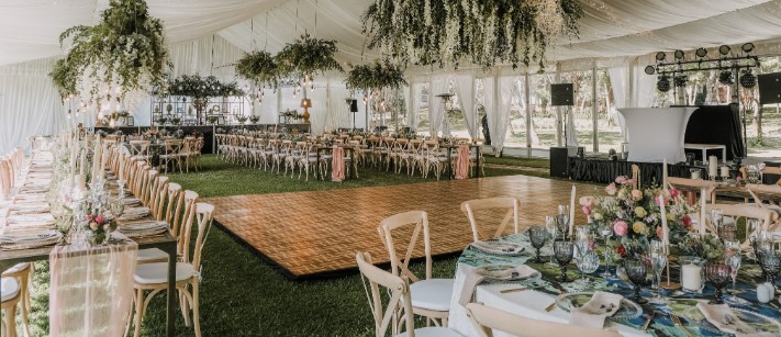 Elegant affordable wedding venue for 300 guests in Chennai with traditional decorations