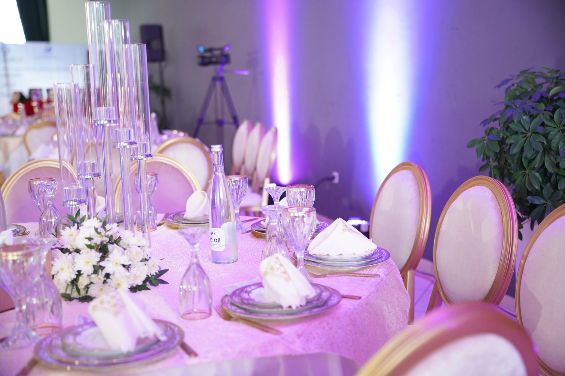 Crystal-Style Seating — Pure Elegance