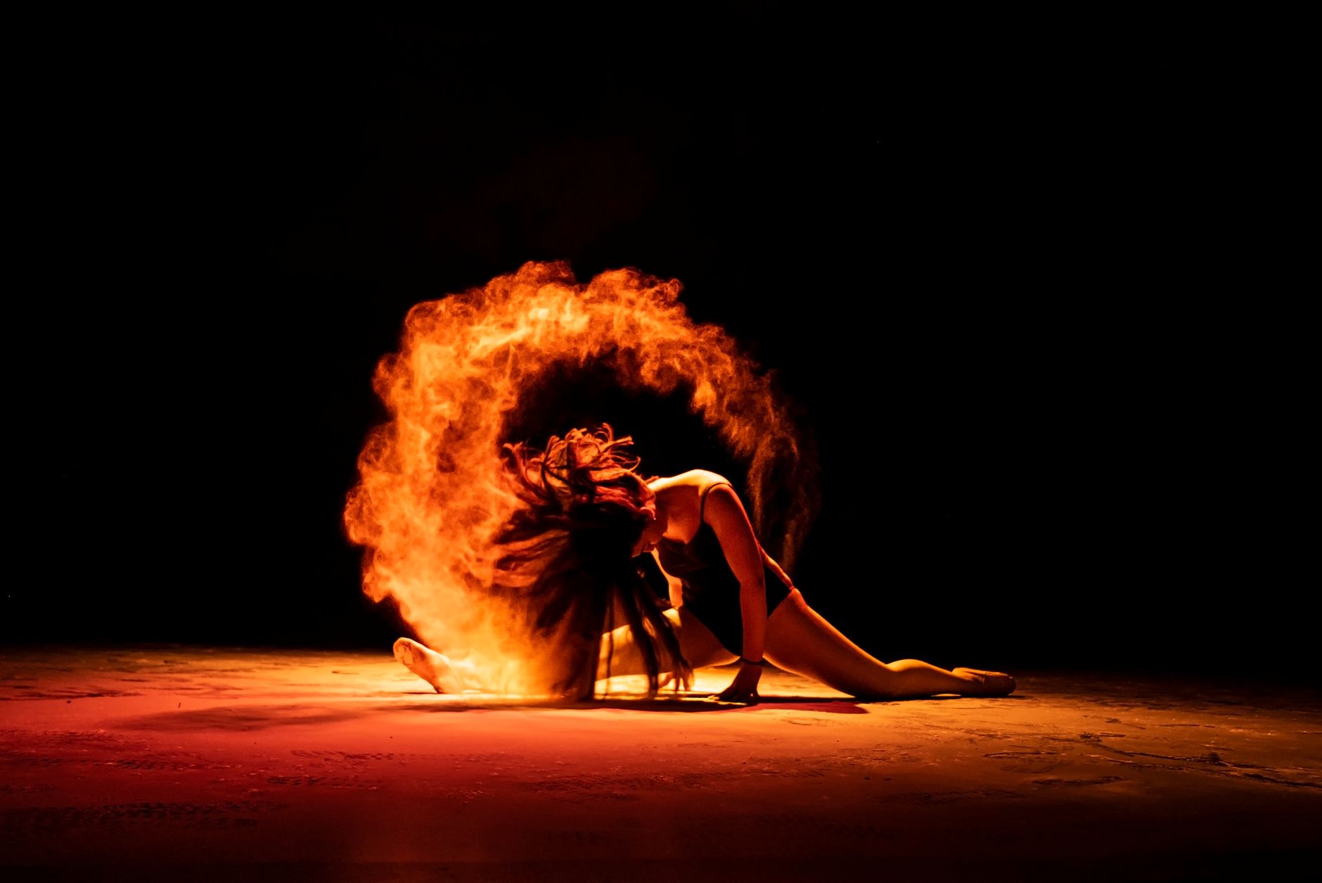 Flame and CO2 Combination