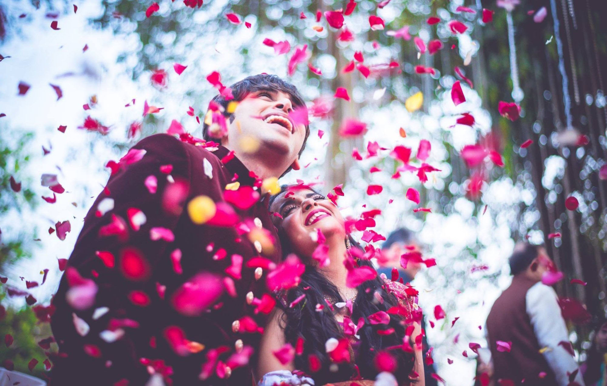 Magical Flower Showers for Delhi Weddings