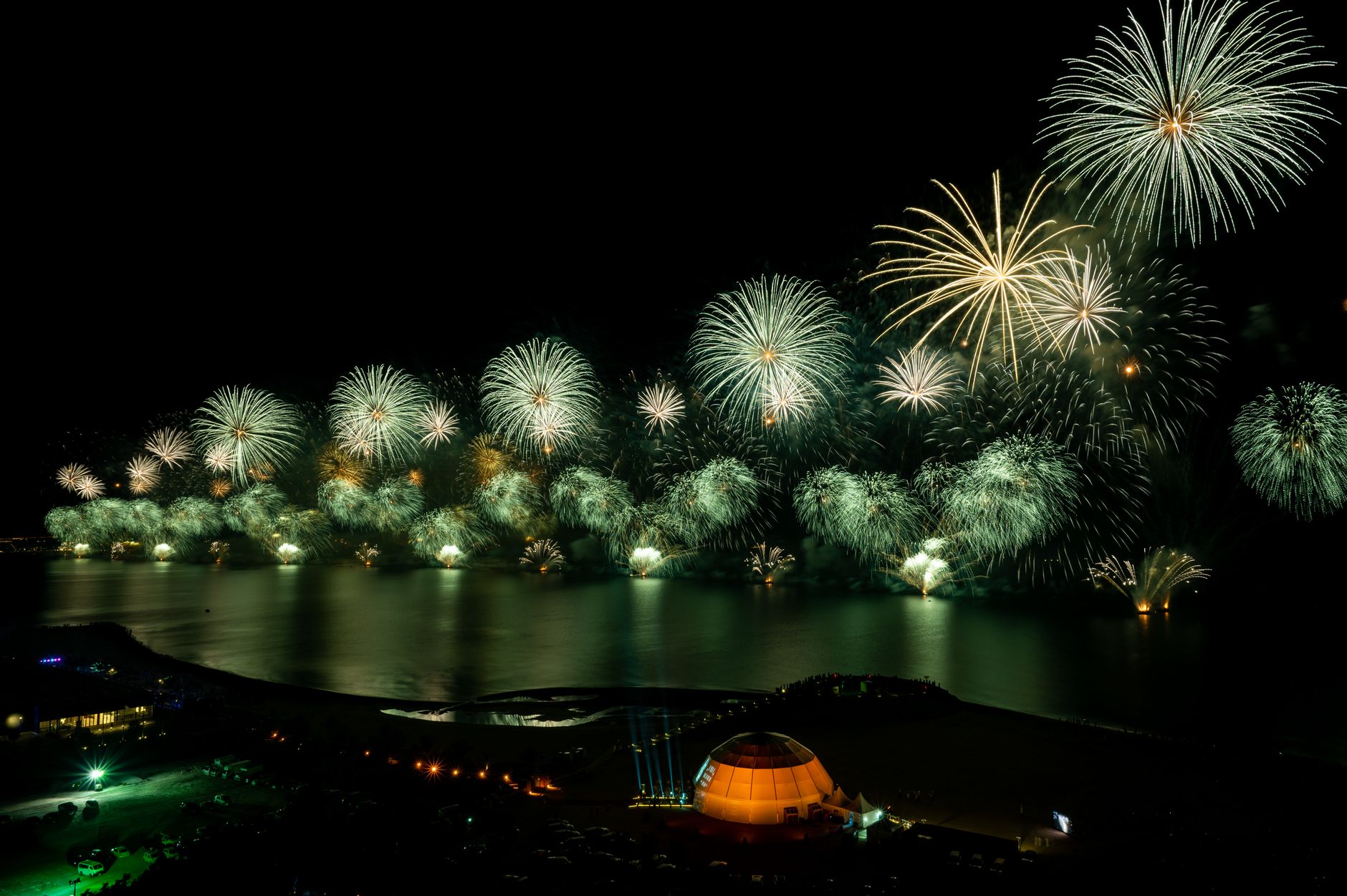 Beach Fireworks Display