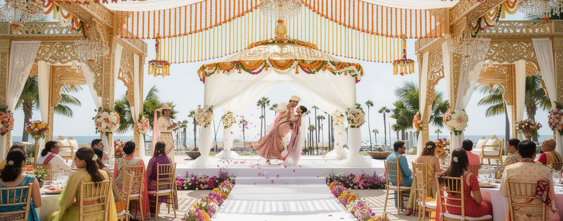Beautiful intimate wedding venue in Chennai with elegant decor and cozy ambiance