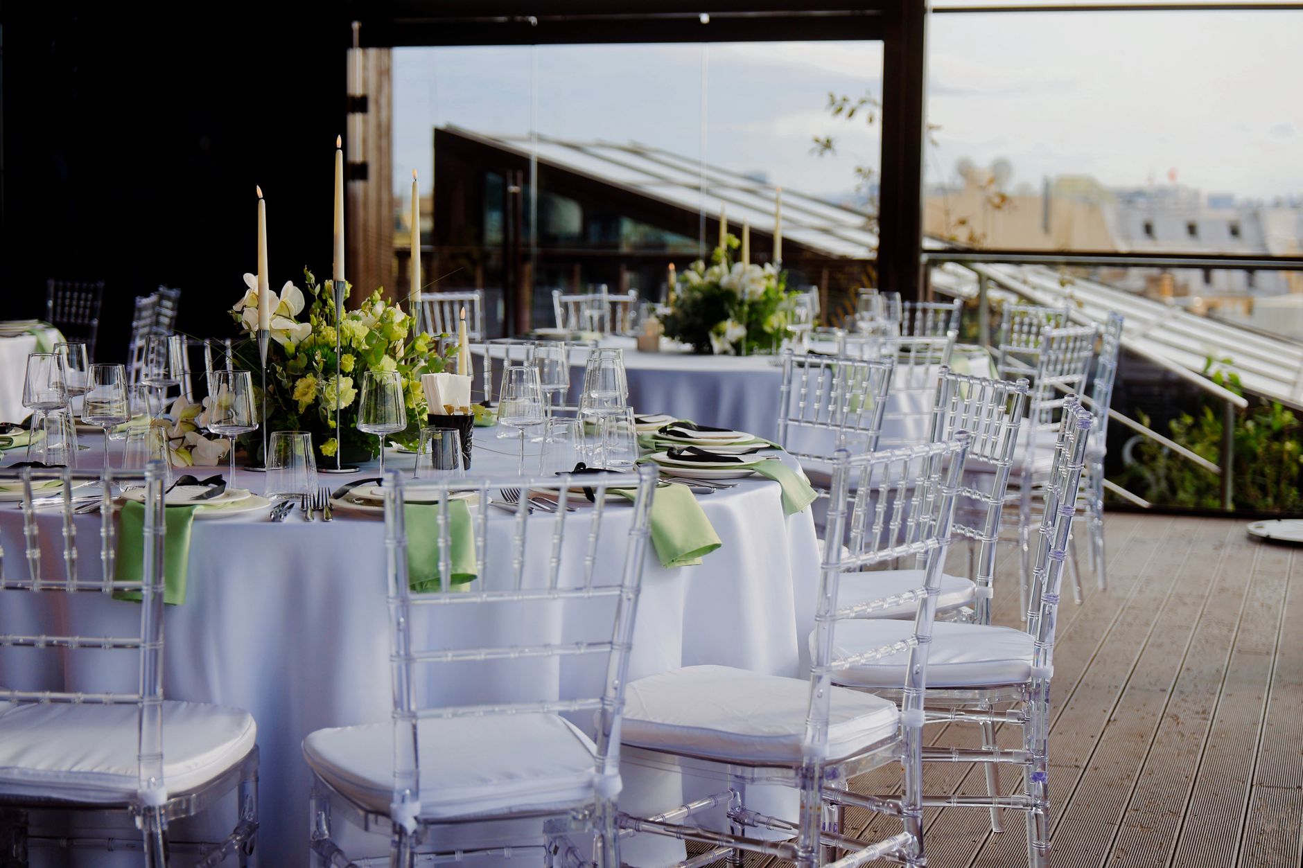 Clear Chiavari Style Chairs