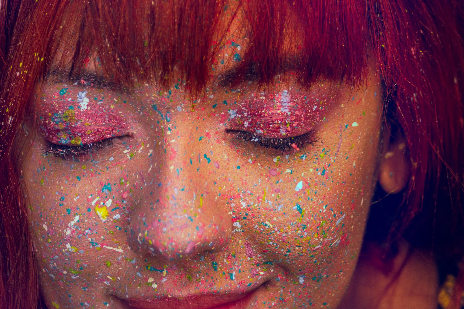 Glitter Face Painting