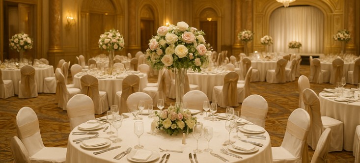 Elegant bridal shower under 50000 Chennai with beautiful decorations and happy guests