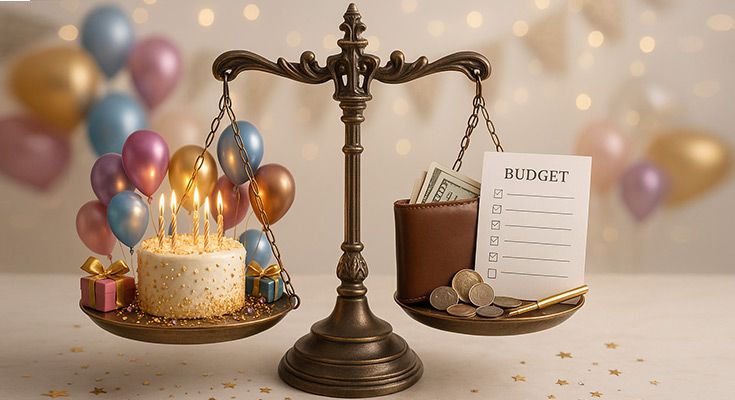 Budget birthday party Chennai celebration with colorful decorations