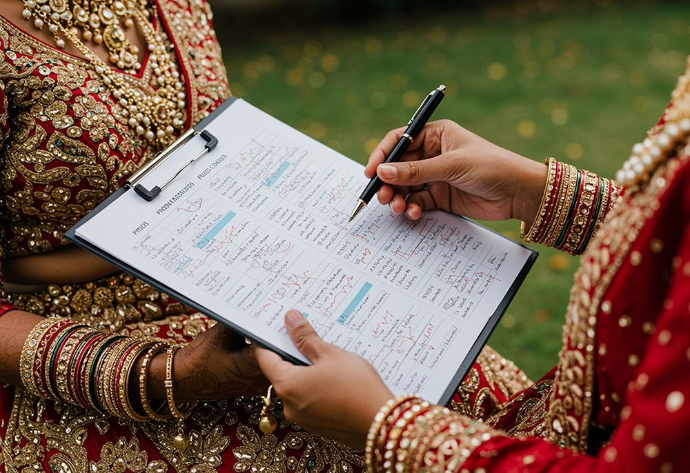 Diagram showing different types of vendor partnership models for wedding planning