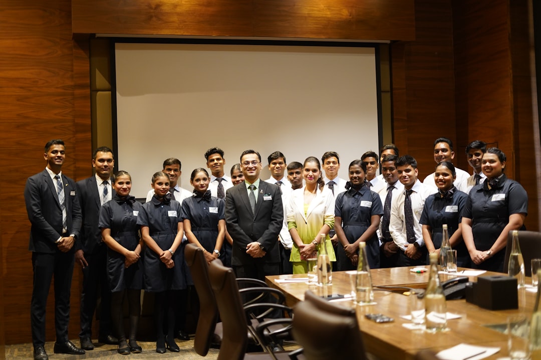 Career and Business Events setup with professional decor and networking spaces