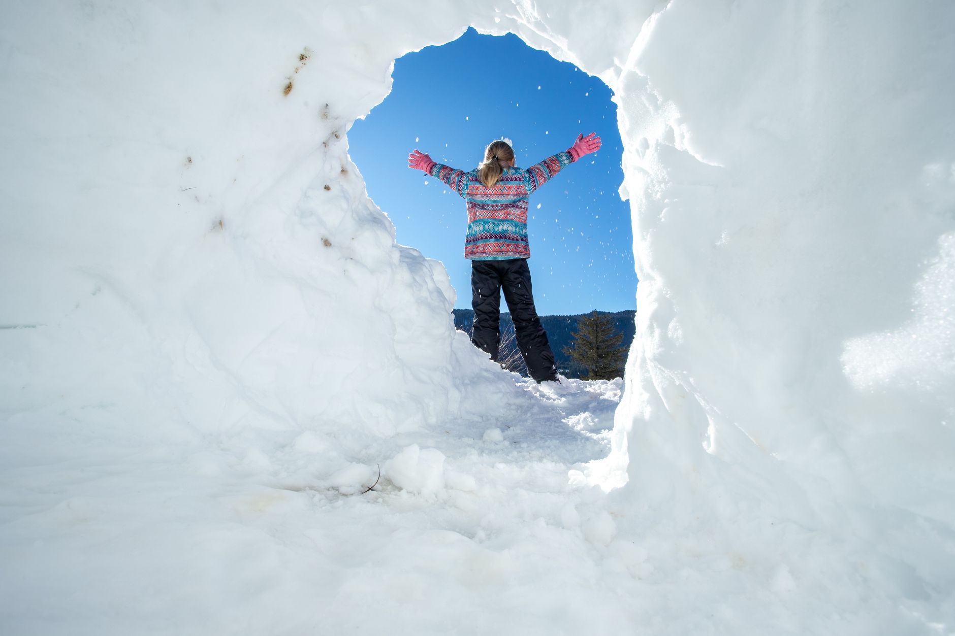 Magical Snow Tunnel Effect Chandigarh