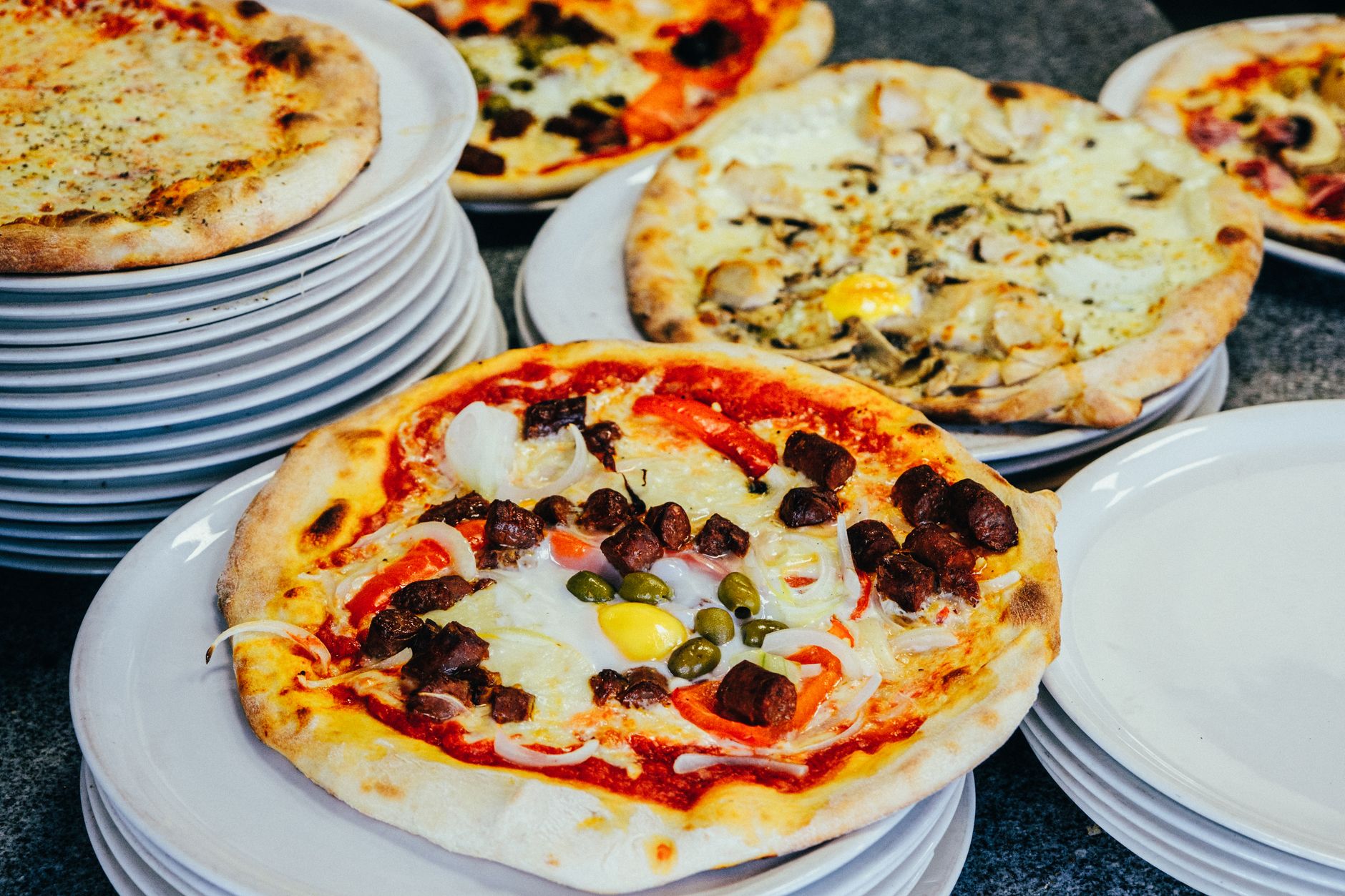 Hand-Tossed Pizza Station