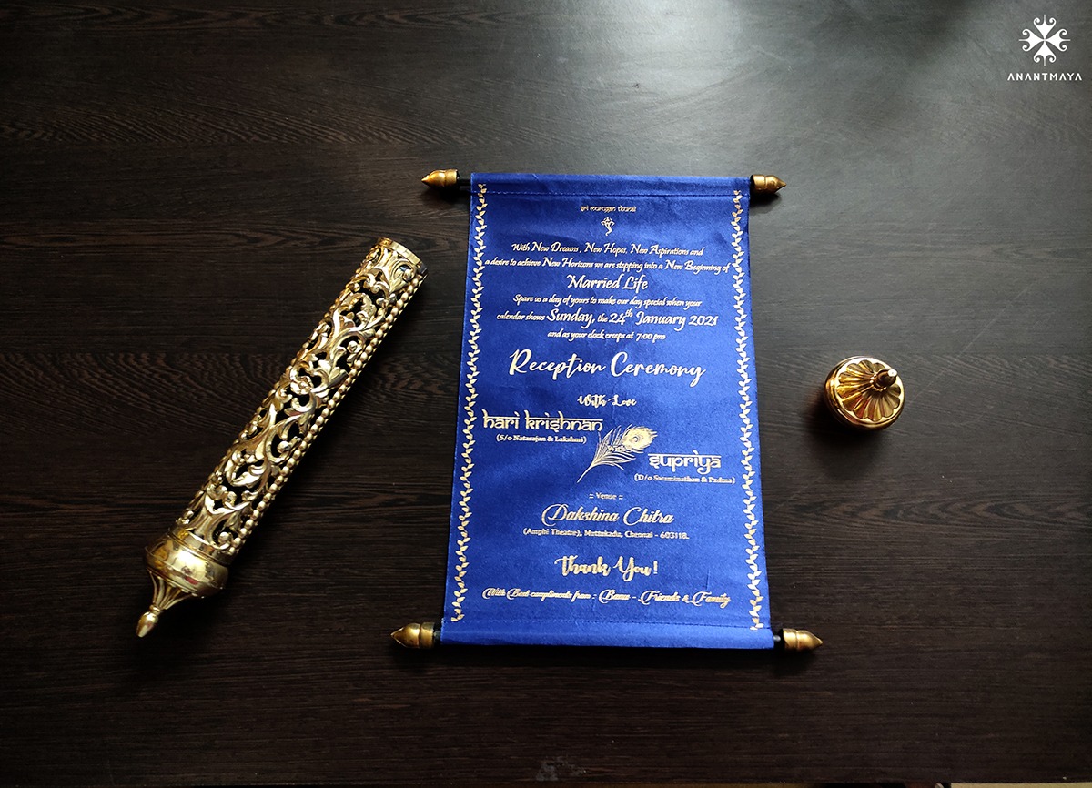 Elegant Scroll Invitations