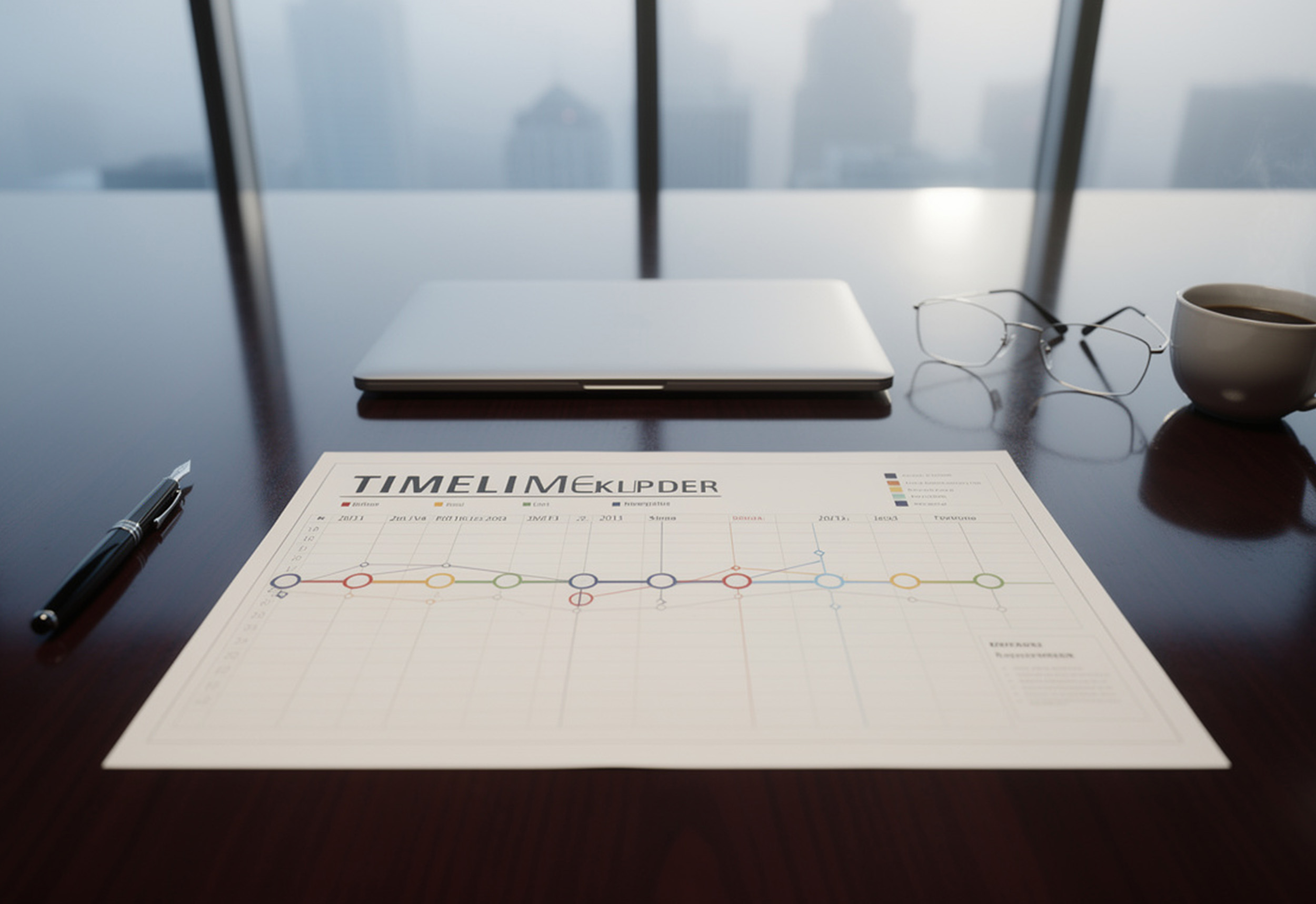 Corporate event timeline planning template with milestones