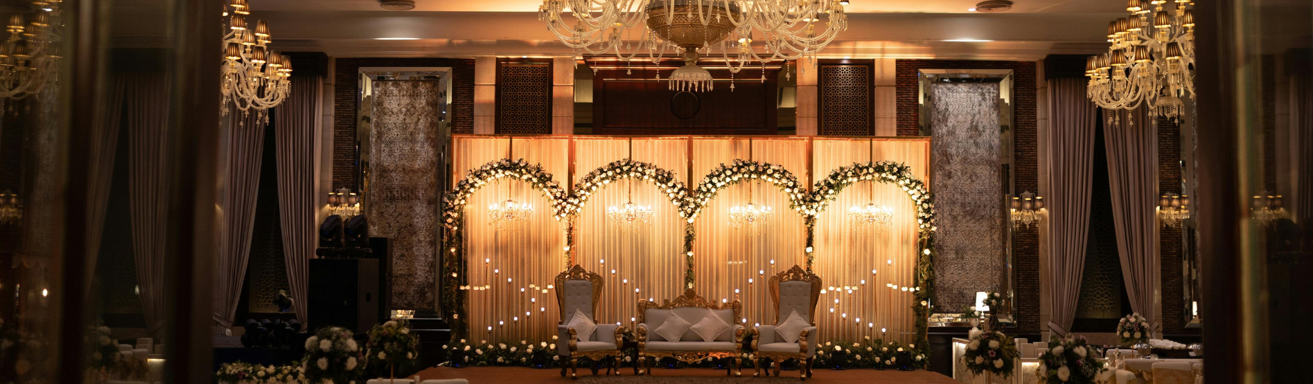 Elegant Indian wedding setup with beautiful decorations showing cost-effective planning strategies