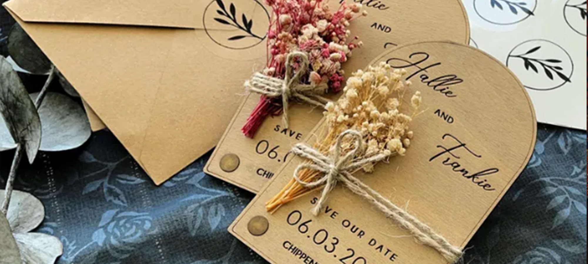 Creative wedding save the date cards showcasing digital and print options for Indian couples