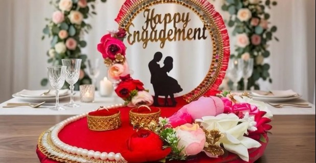 Beautiful Ring Ceremony Trays in Delhi