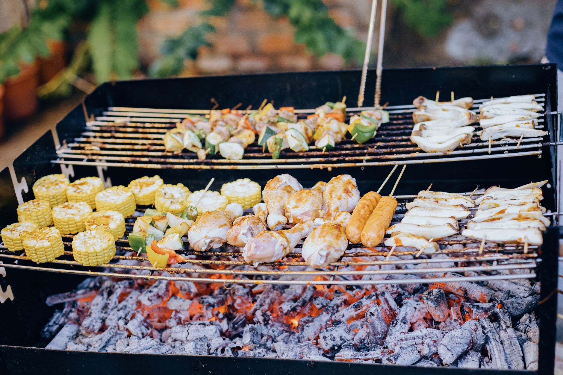 Live Charcoal Grills for Delhi Weddings
