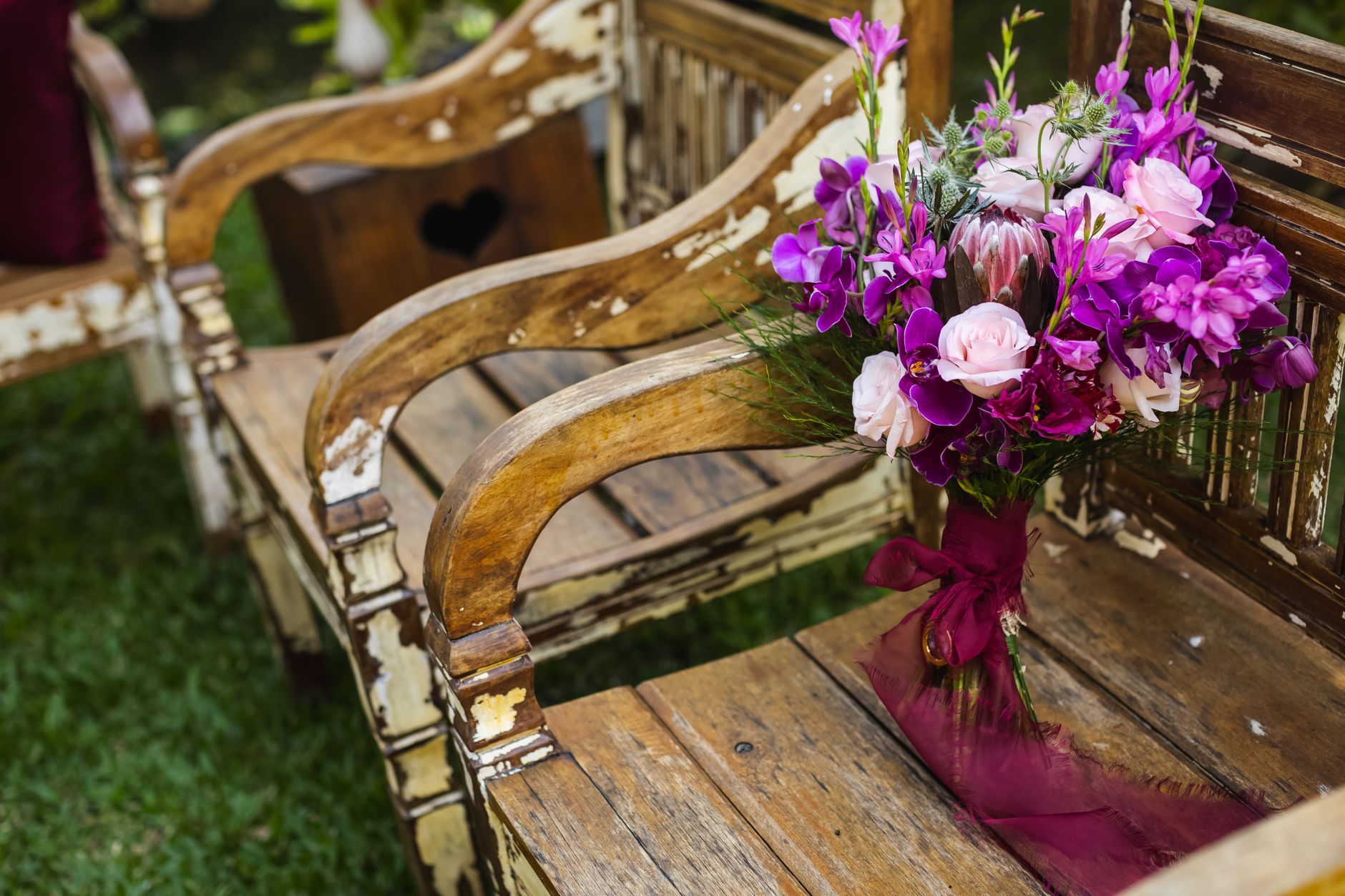 Elegant Sweetheart Bench for Your Big Day
