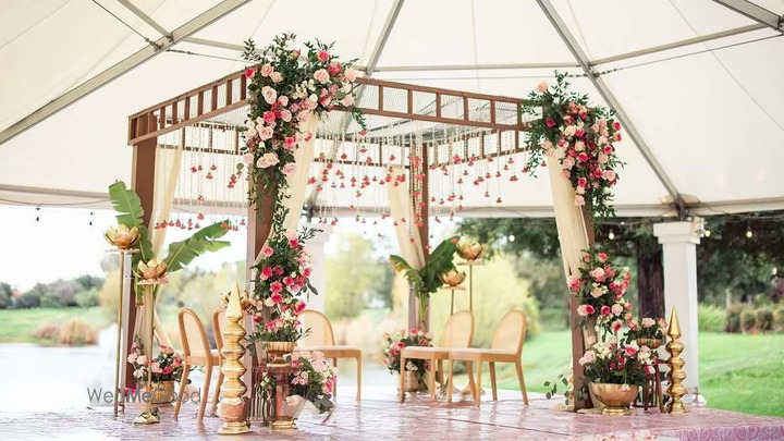 Couple planning eco-friendly wedding with sustainable vendors and green decor