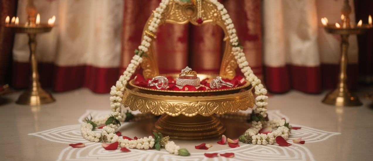 Tamil Ring Ceremony Plates, Mumbai