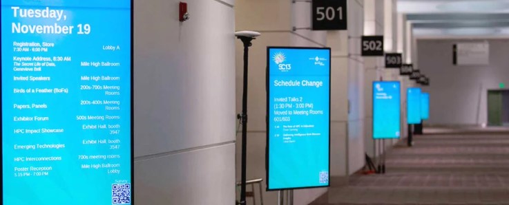 Digital Signage for Memorable Events