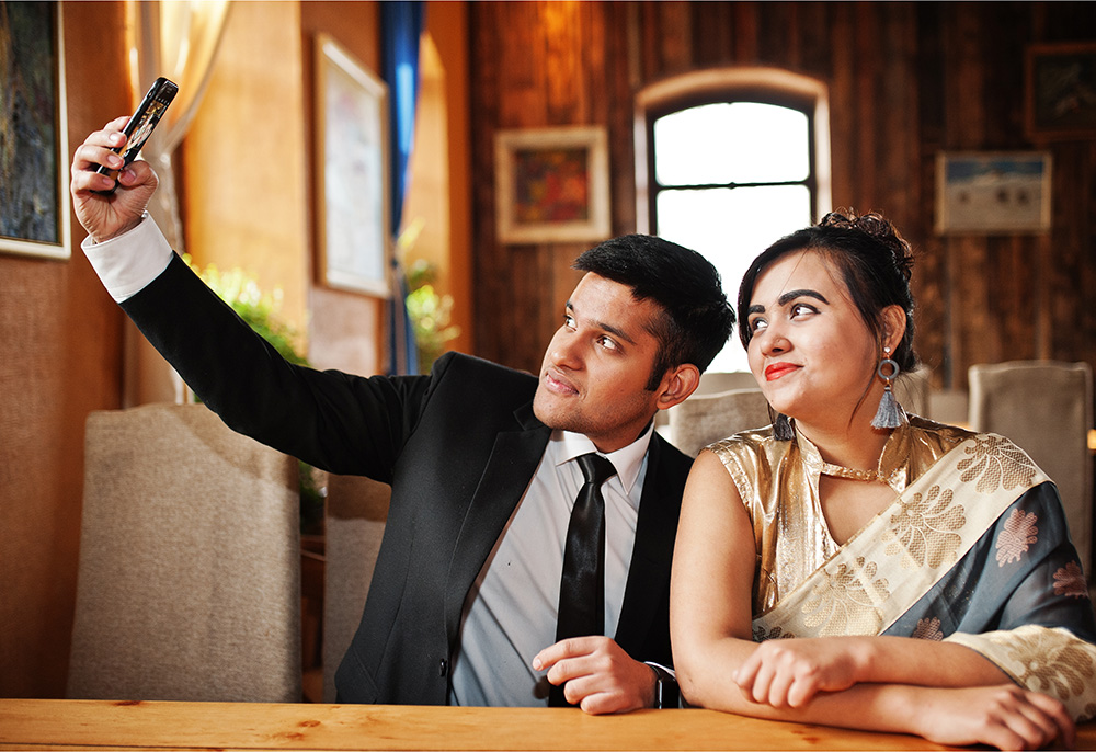 Comprehensive wedding technology stack displayed on multiple devices