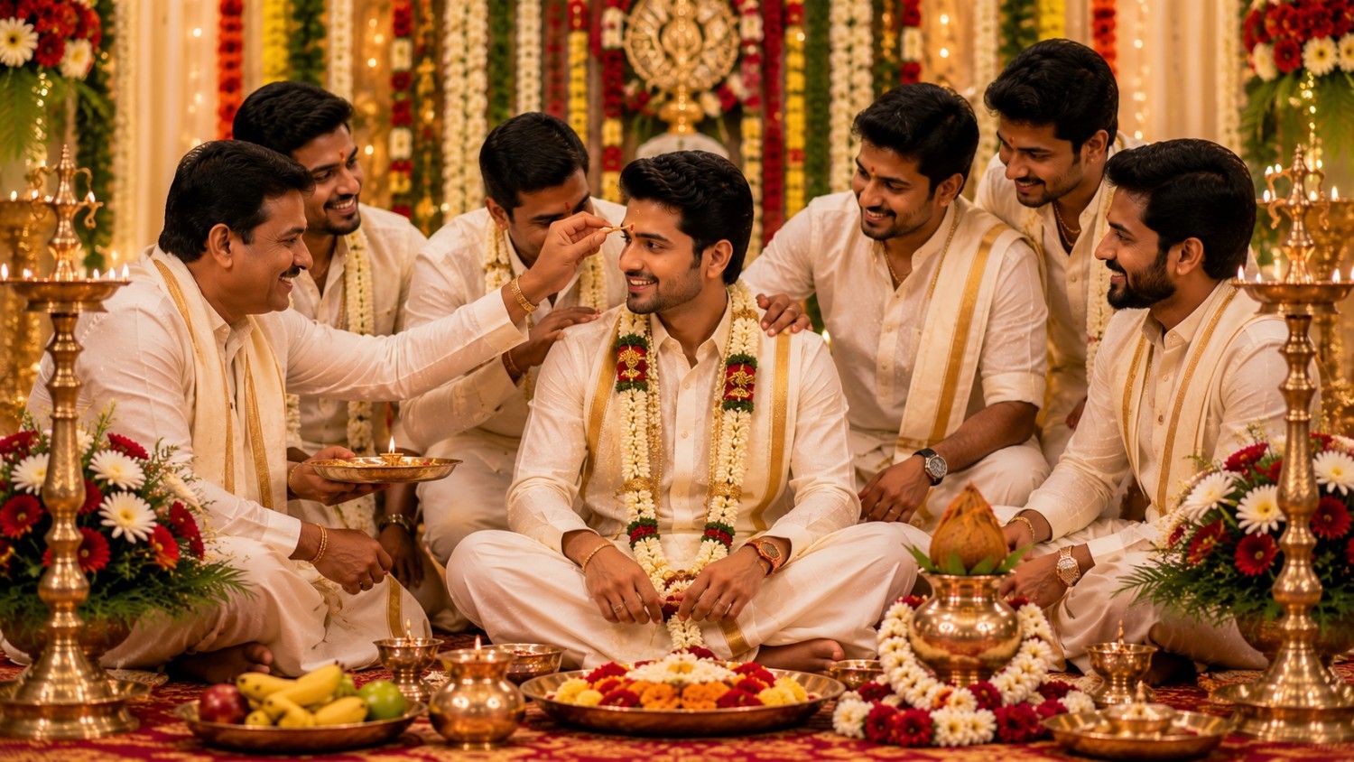 pellikoduku-groom-ritual-pre-marriage function