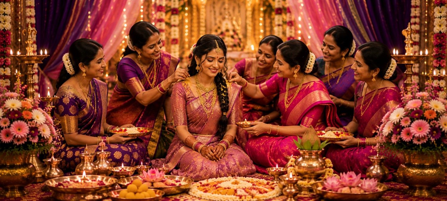 pellikuthuru-bride-ritual-pre-marriage-function