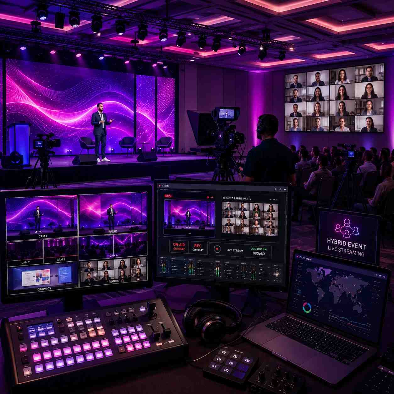Hybrid Event Streaming Setup