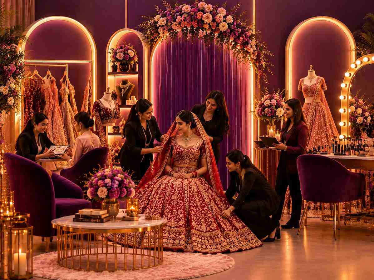 Lehenga Draping