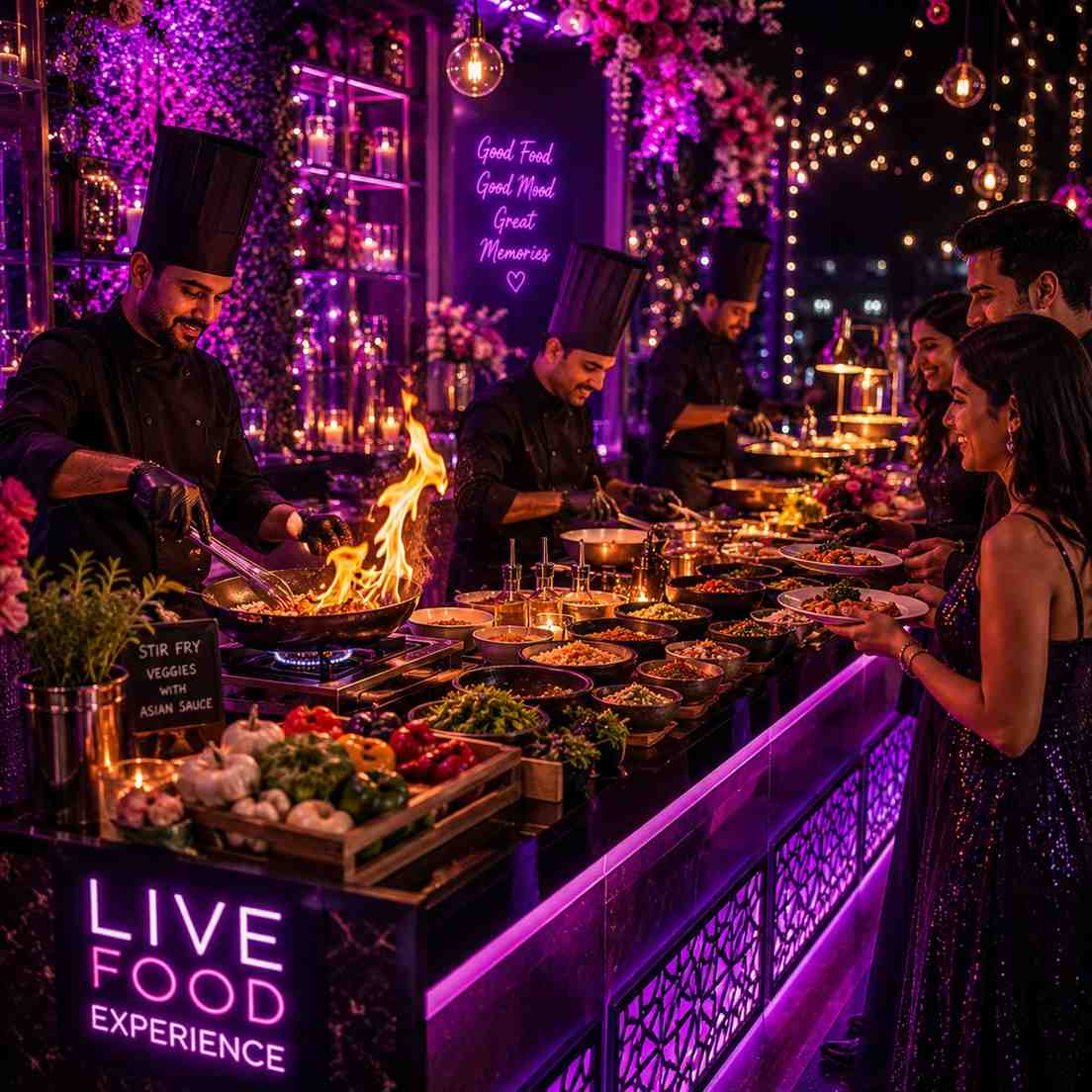 Live Food Counters