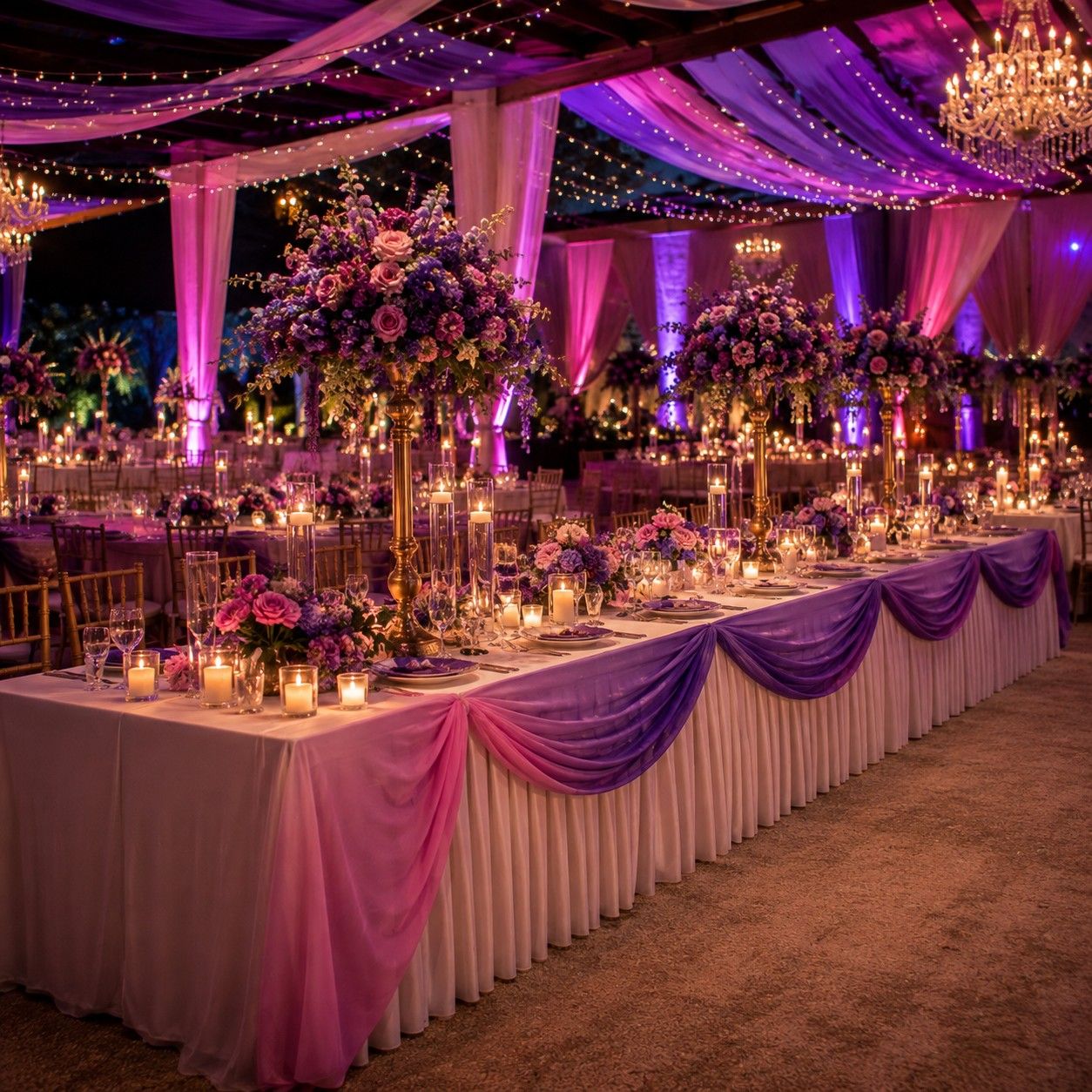 Rectangle Table with Frills