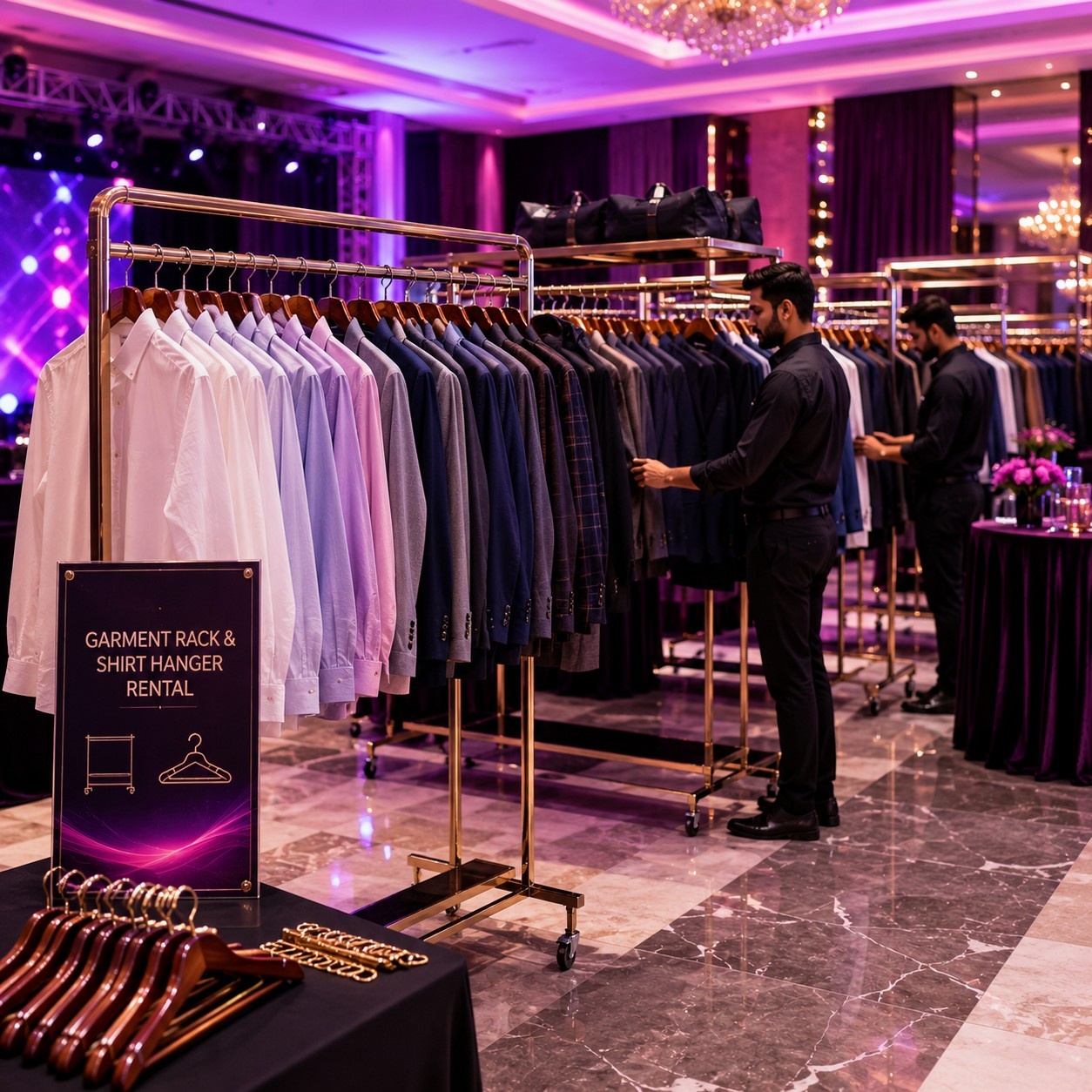 Garment Rack & Shirt Hanger Rental