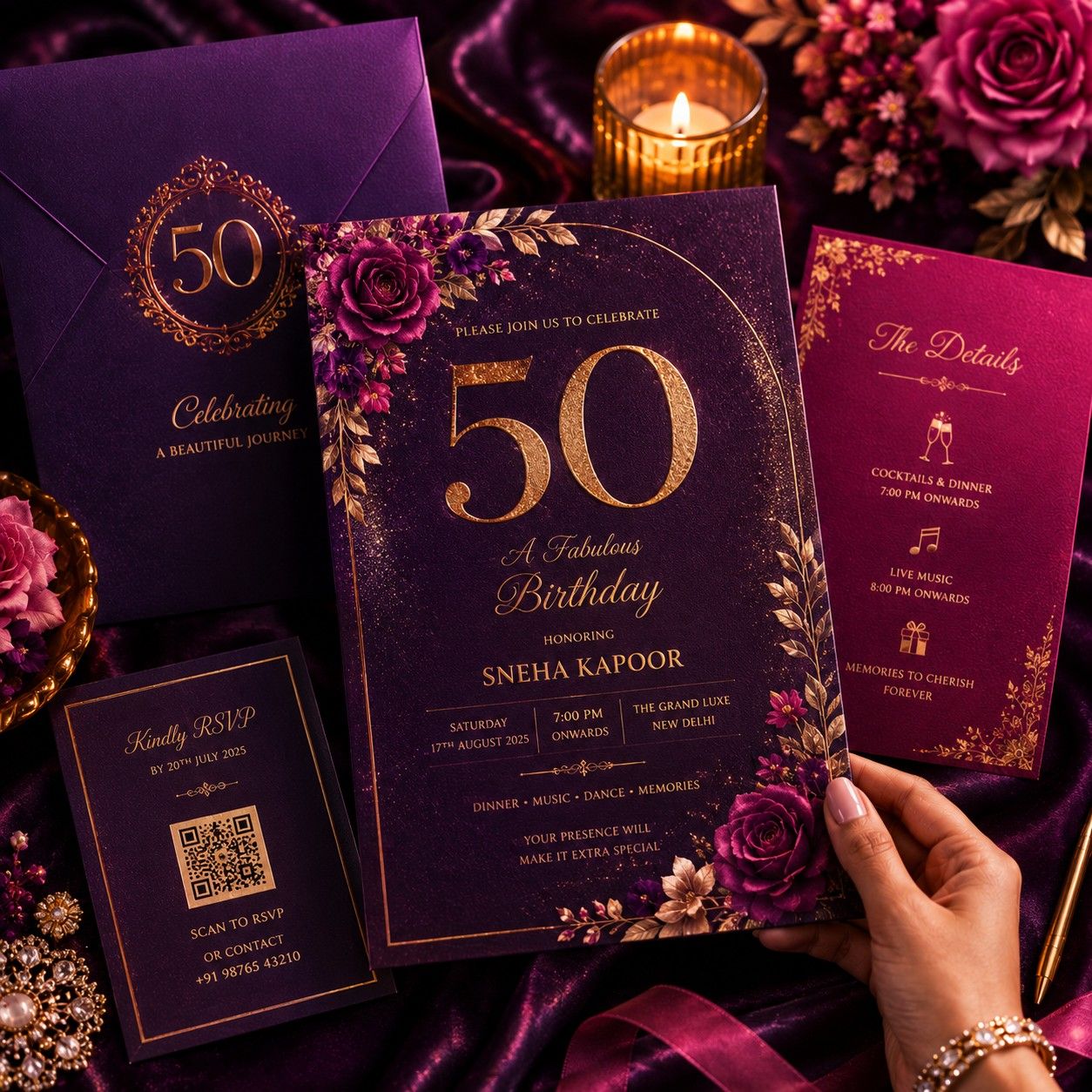 Milestone Birthday Invites