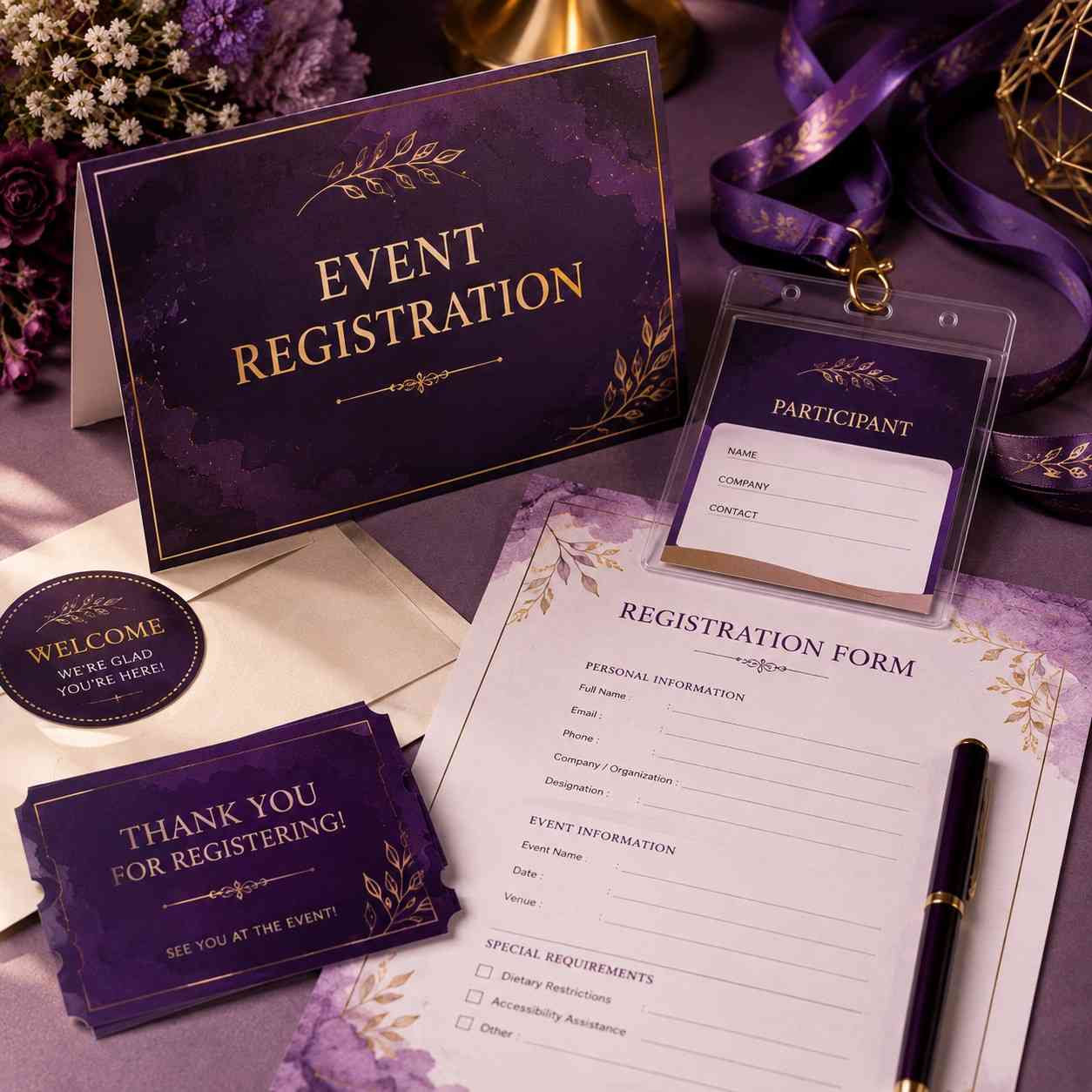 Event Registration Material