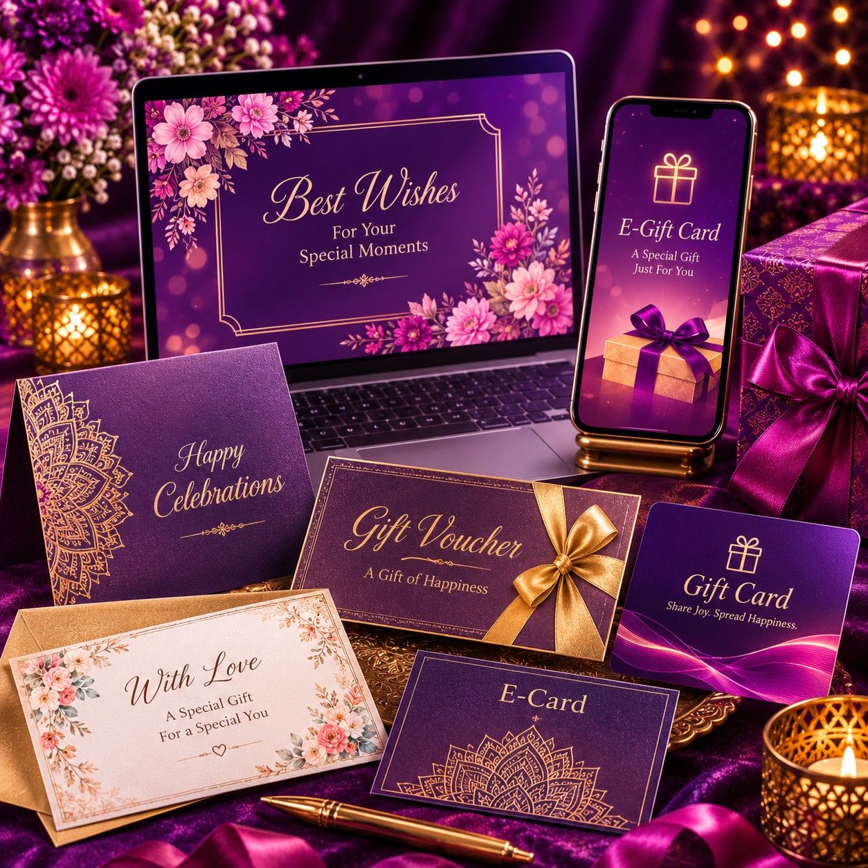 E-cards, Vouchers & Gift Cards