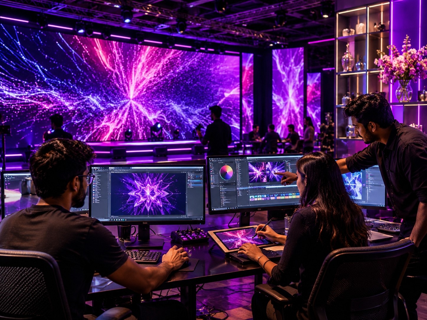 Visual Content Design & Edit for LED