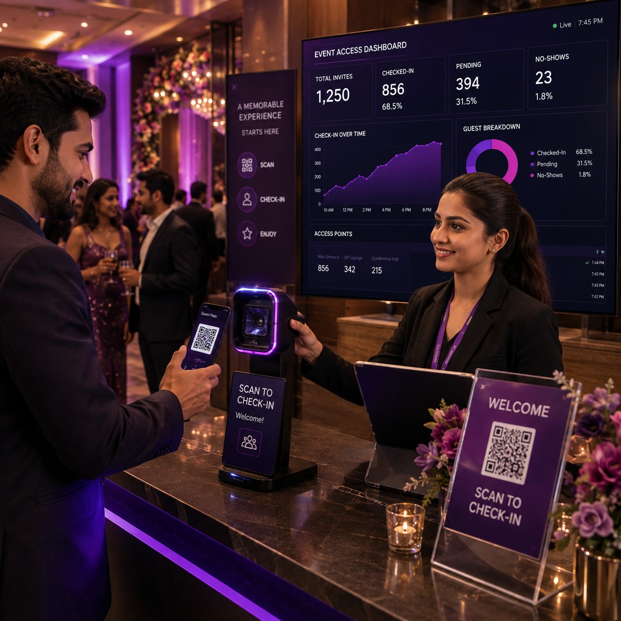 QR-Based Guest Access & Management