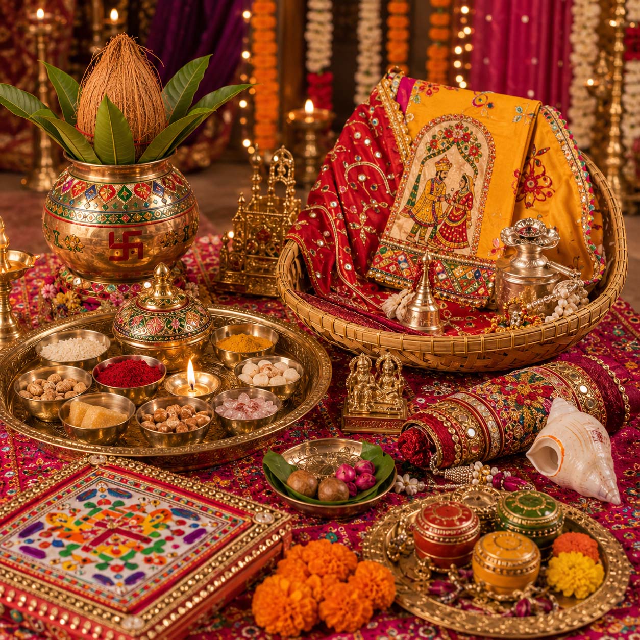 Gujarati Wedding Ritual Items