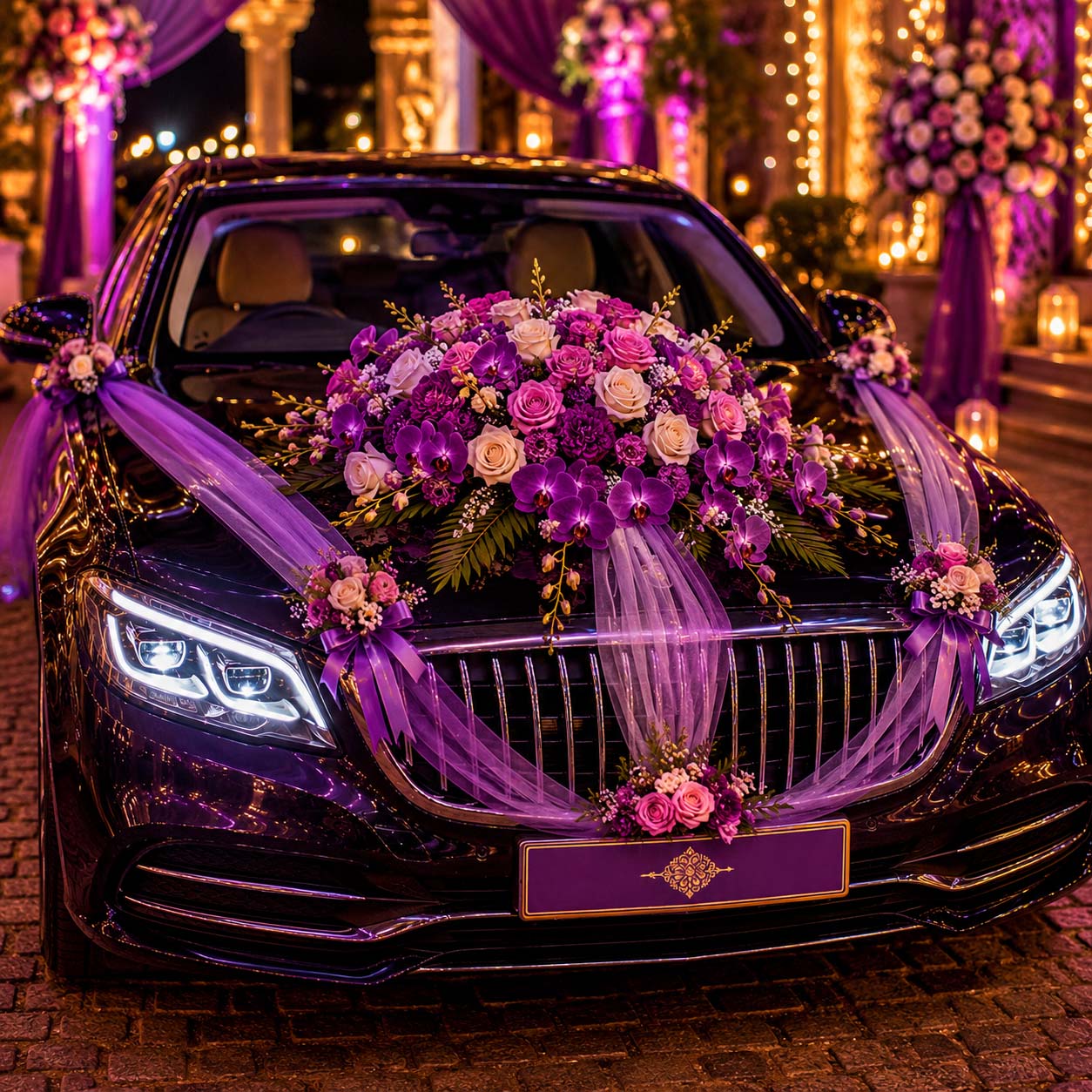 Christian Wedding - Car Decor