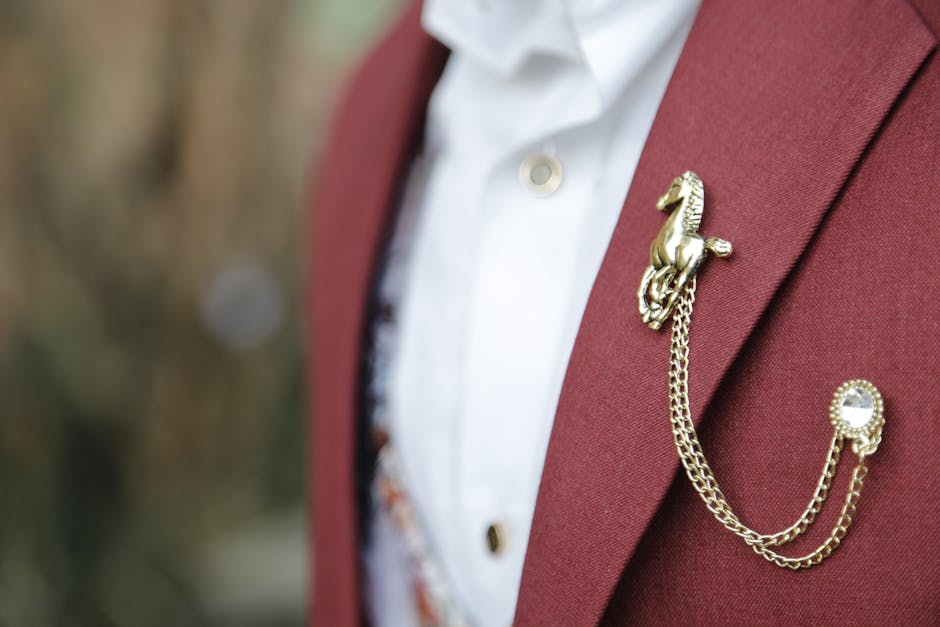 Groom Jewellery Guide: Chains, Brooches, Rings & Styling Tips