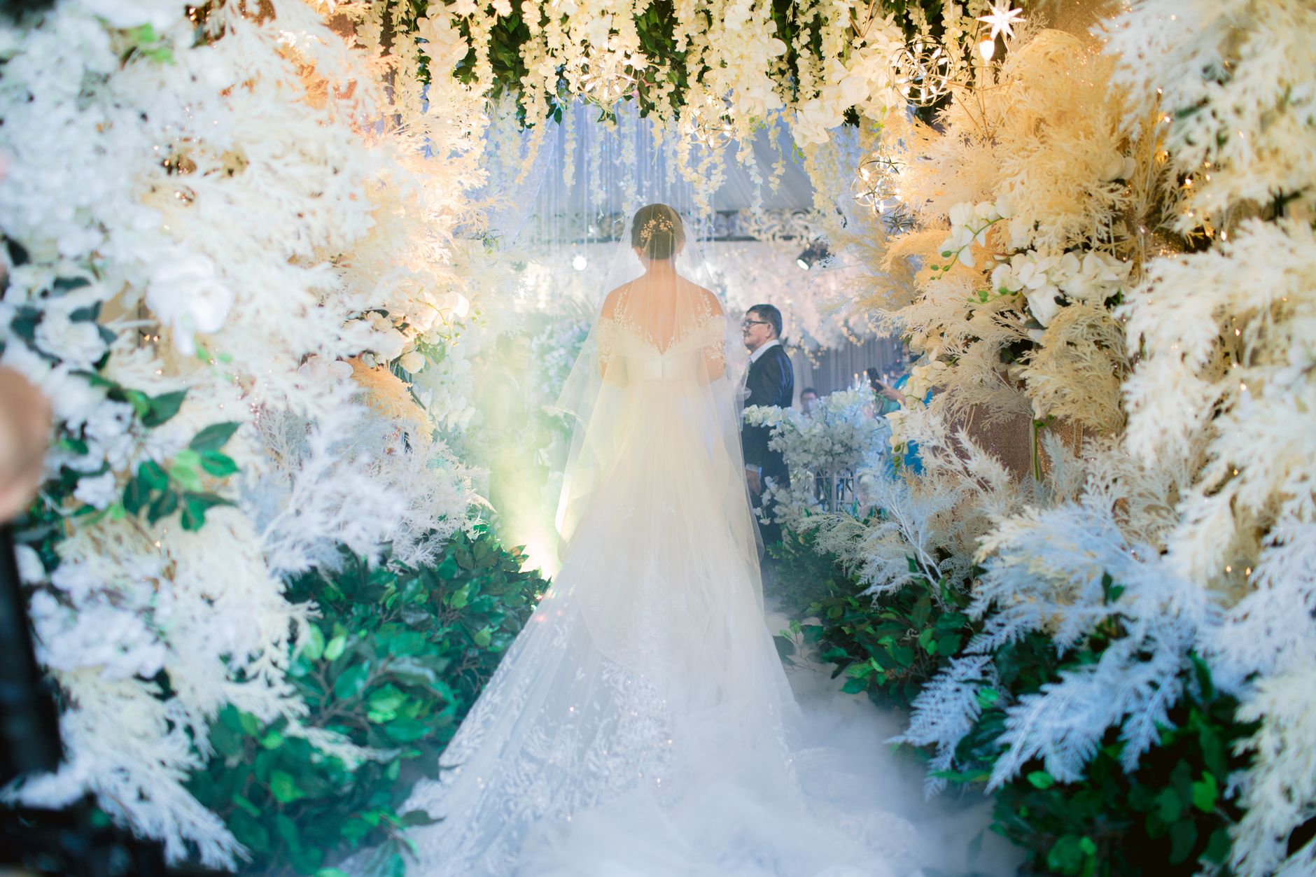 Magical Snow Entry for Your Big Day
