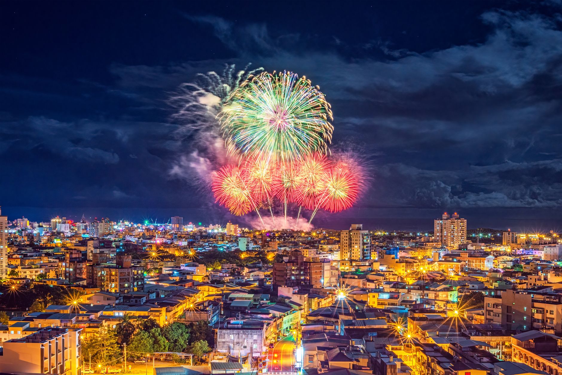 Sky-High Celebrations Over Haridwar