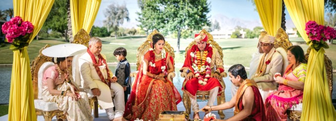 Beautiful Hindu wedding ceremony under budget in Chennai with traditional decorations