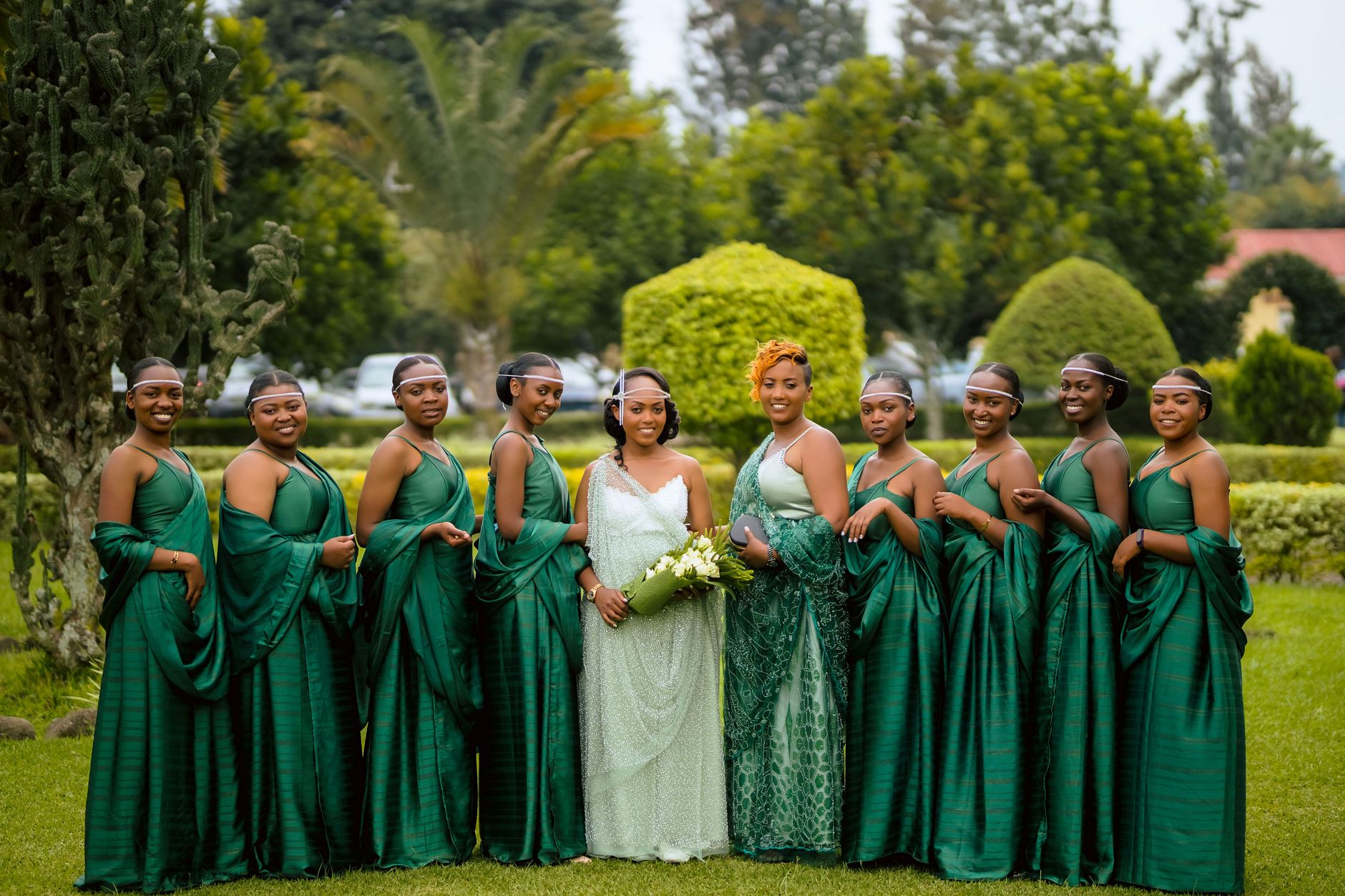 Coordinated Bride Tribe Wear