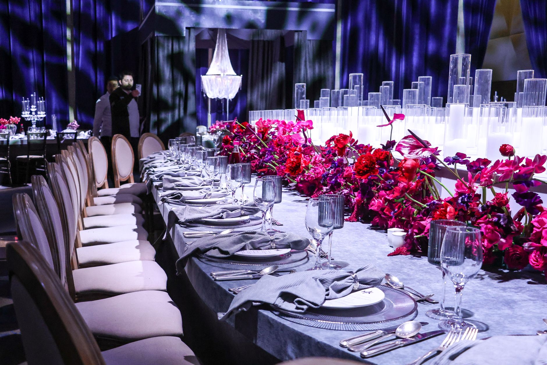 Elegant Pleated Table Setups, Indore