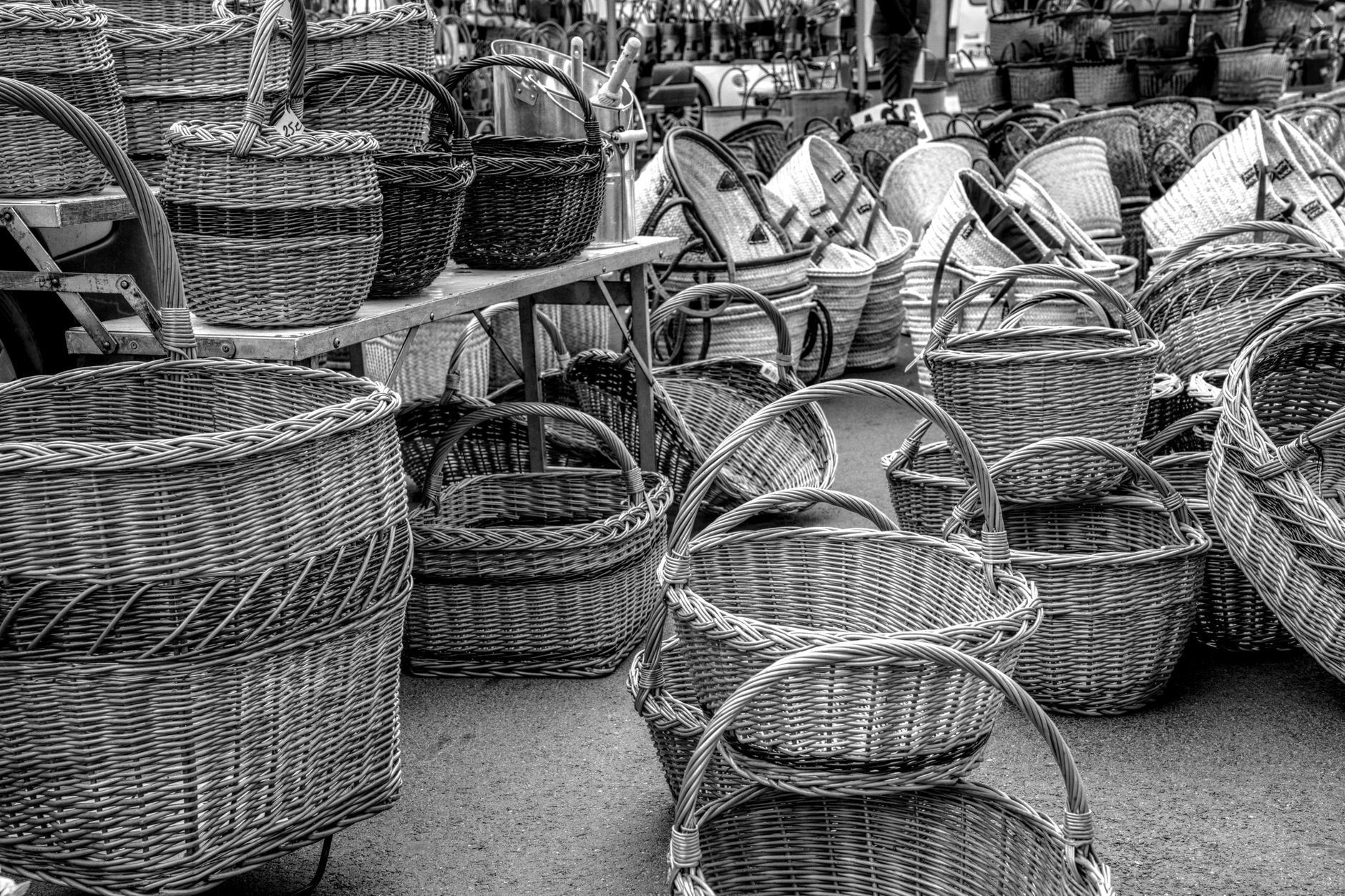 Cane Flower Baskets