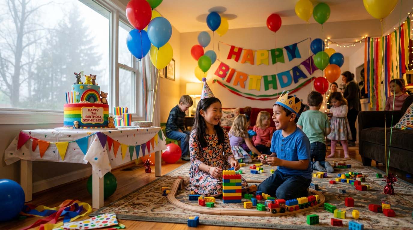 Kids Birthday Cost Calculator Chennai planning guide with colorful party decorations
