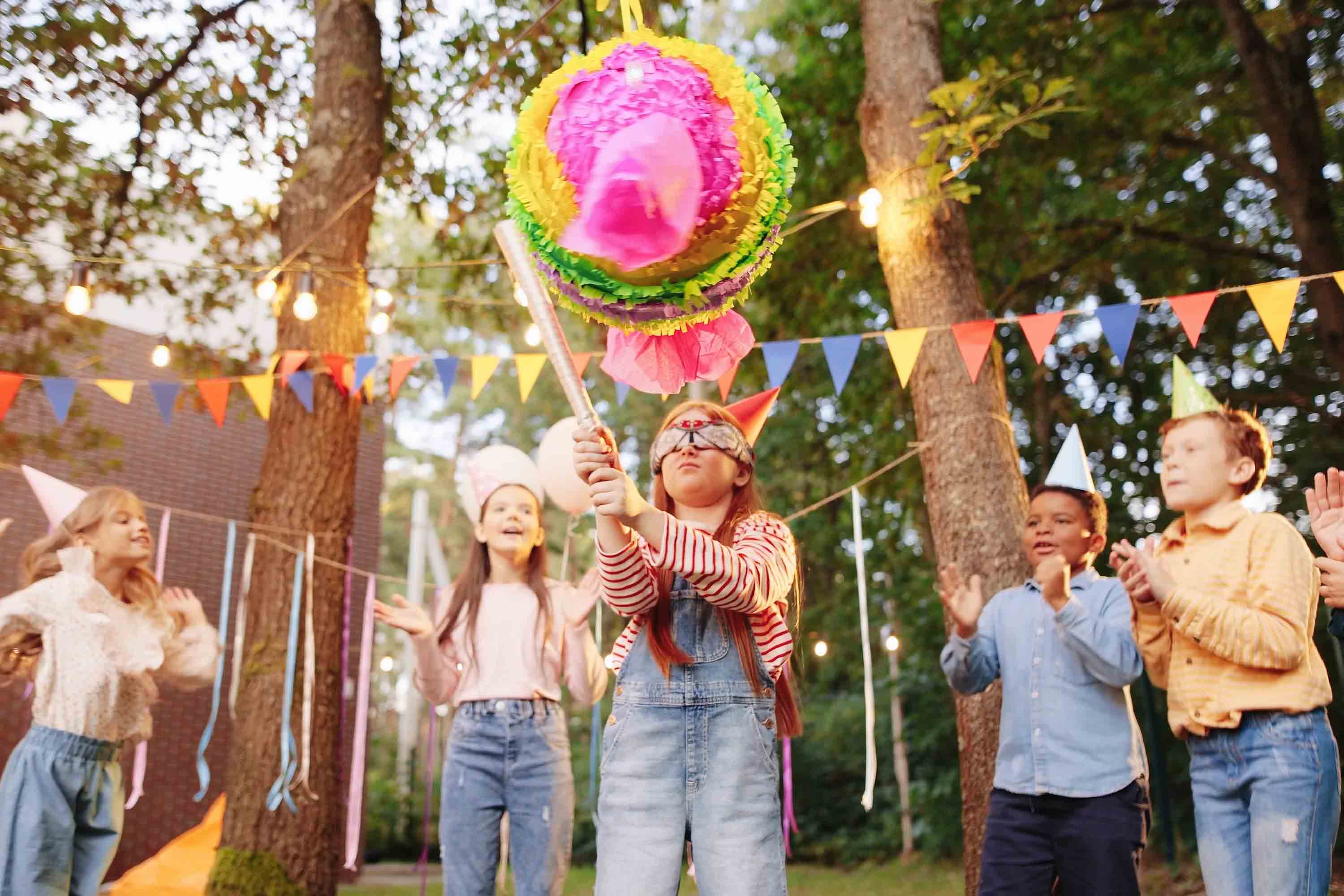 Kids birthday party budget breakdown Chennai with colorful decorations and cost planning elements