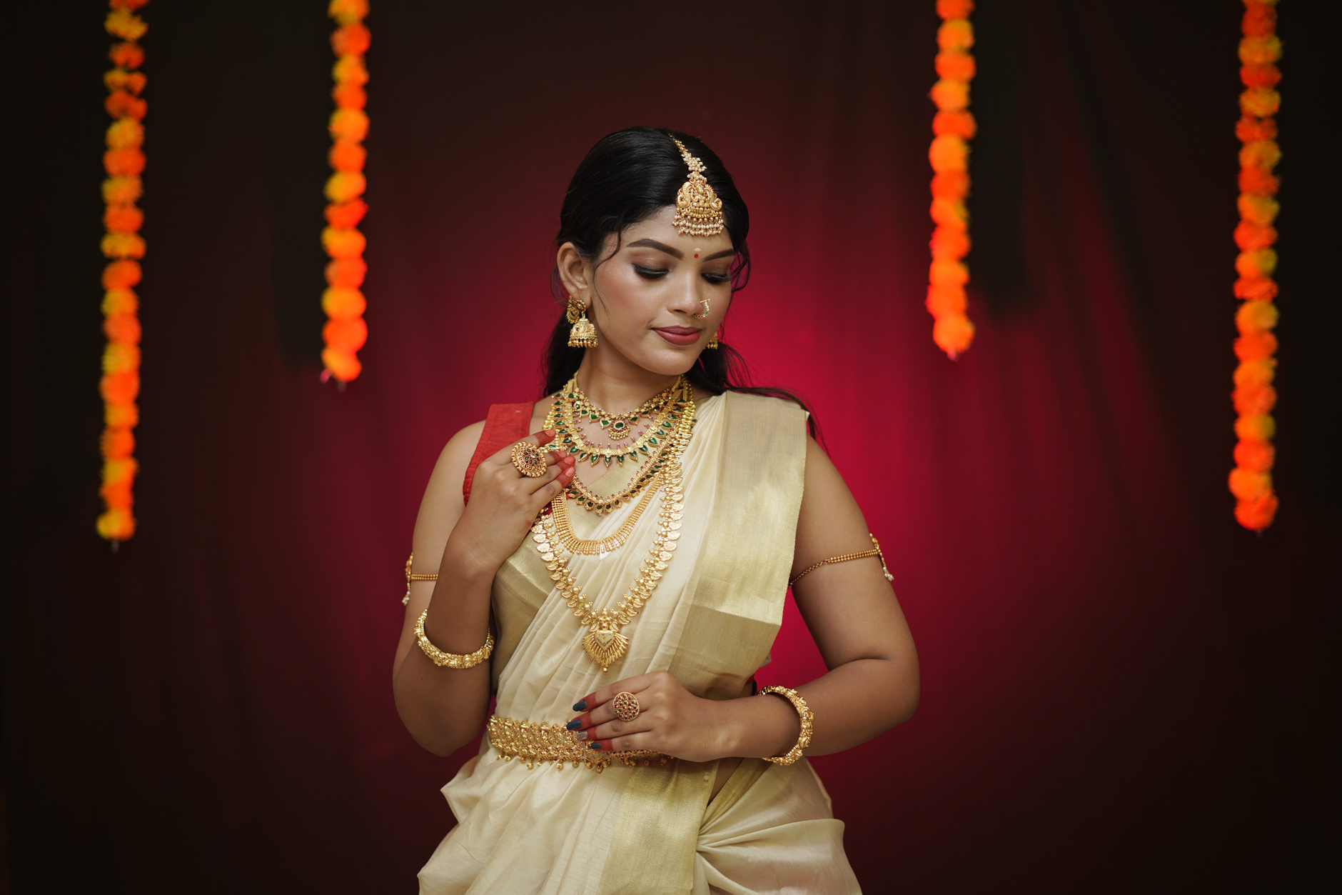Perfect Saree Draping for Your Kochi Wedding