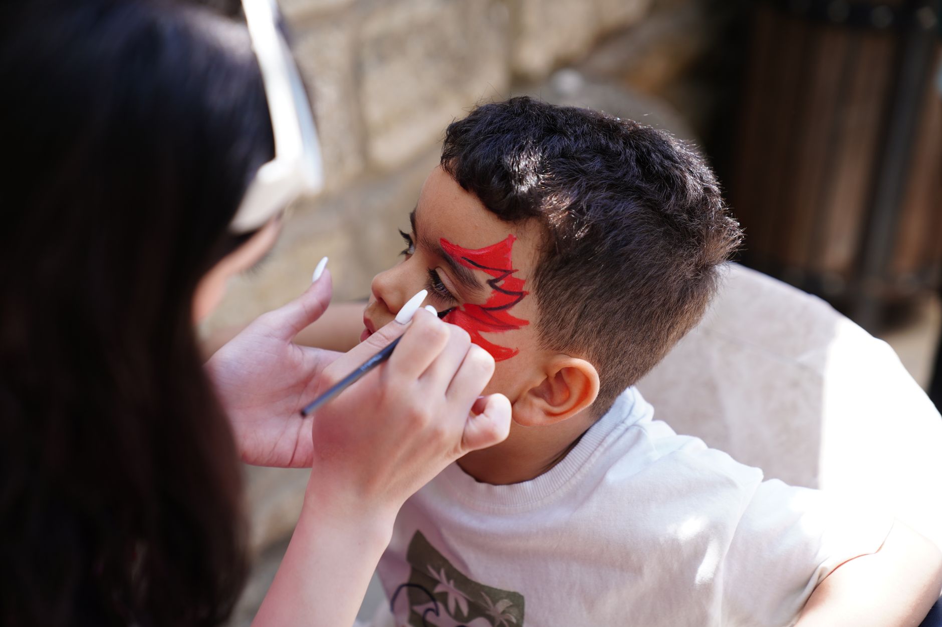 Creative Face Painting in Kodaikanal